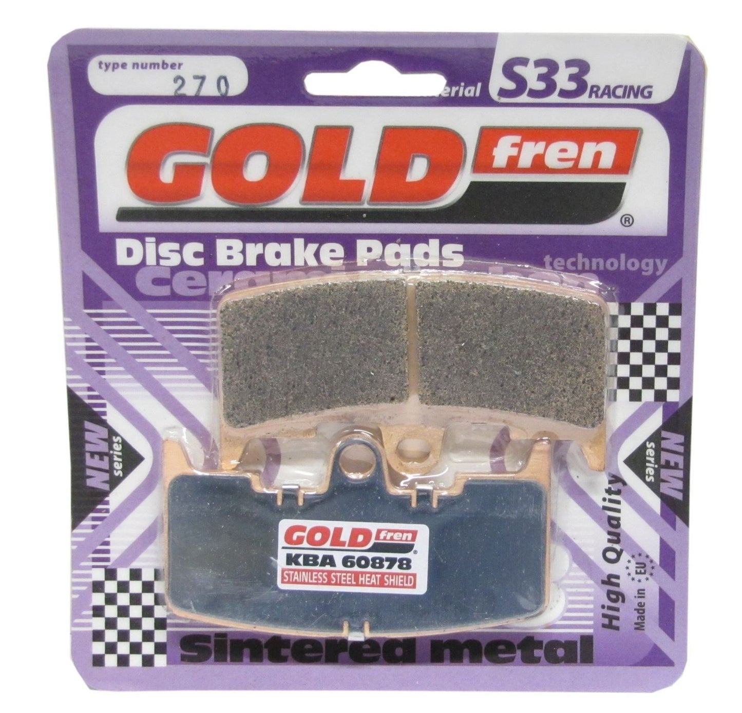 Goldfren Brake Pads S33-270, FA345, SBS795, FDB2145, DP296, VD993