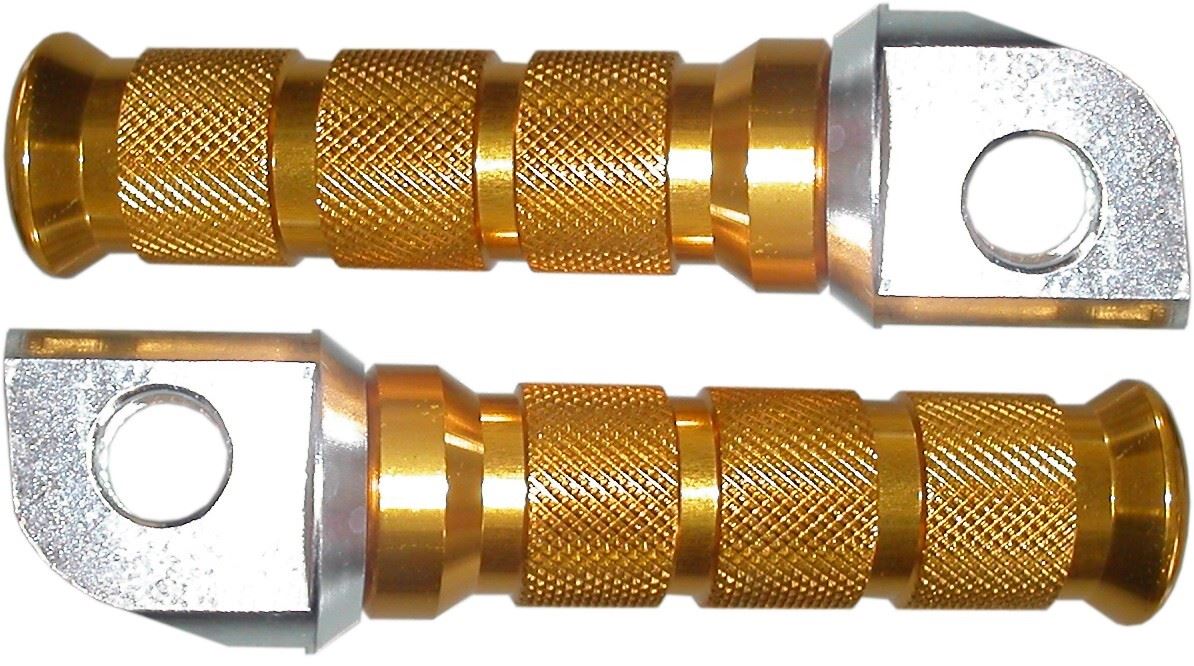 Footrests Anodised Kawasaki Gold (Pair)