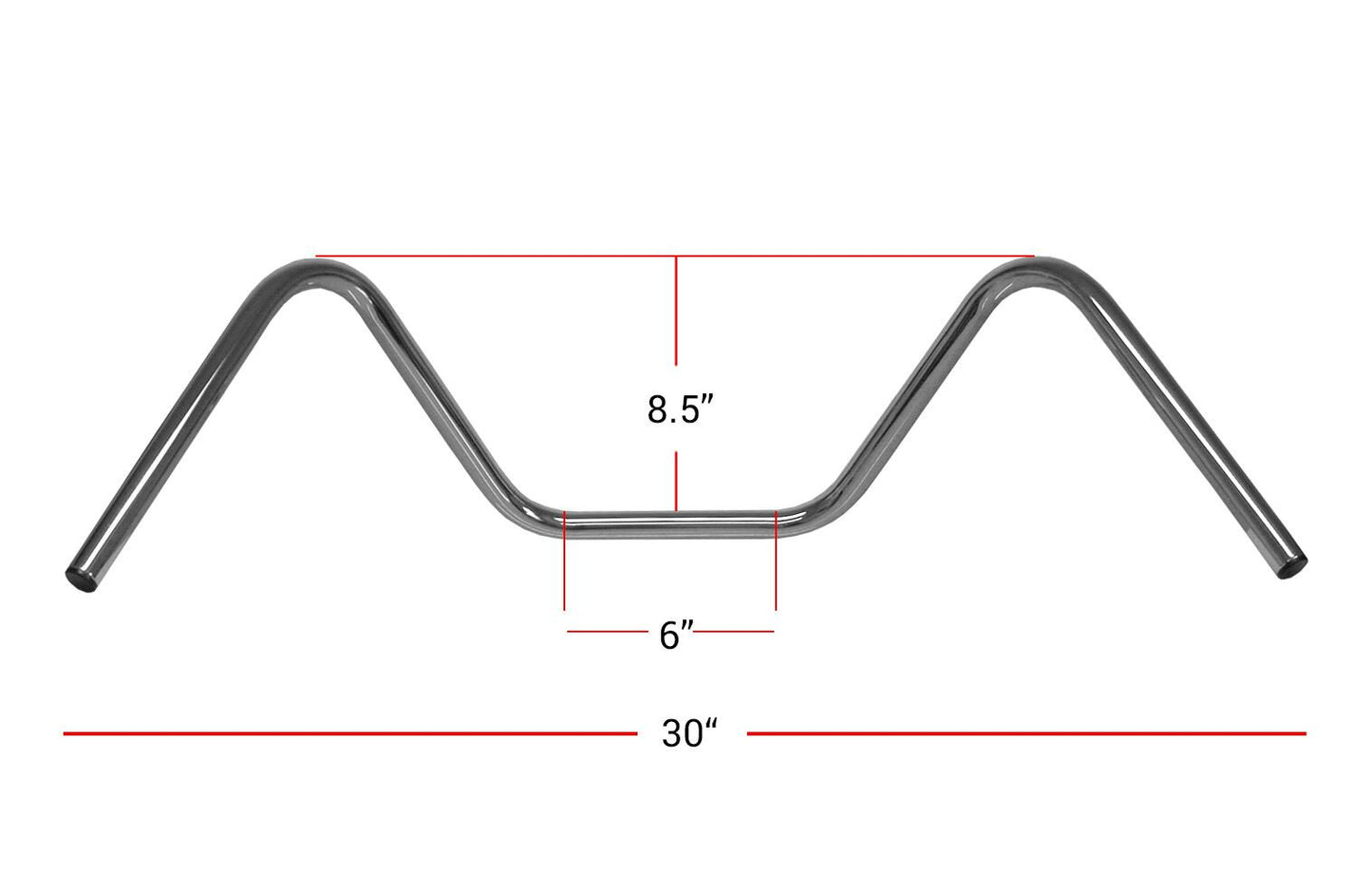 Handlebar 7/8'' Chrome Pull Back 8'' Rise