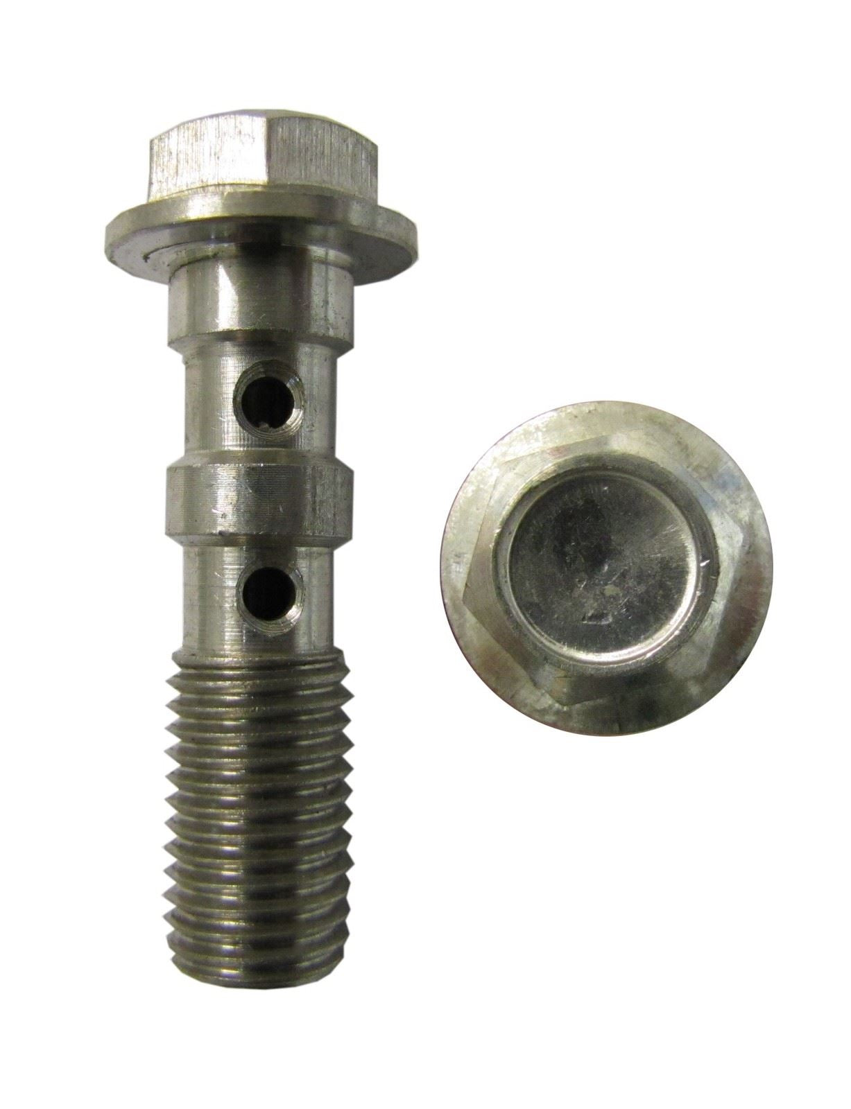 Banjo Bolt 10mm x 1.25 Twin Stainless with Hex Bolt (Per 5)