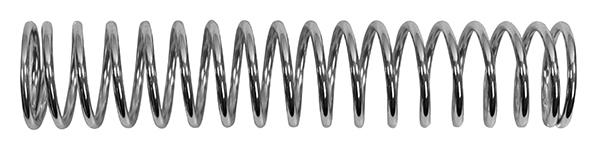 Shock Spring Chrome 35lbs, OD 55mm, ID 43mm, Length 265mm