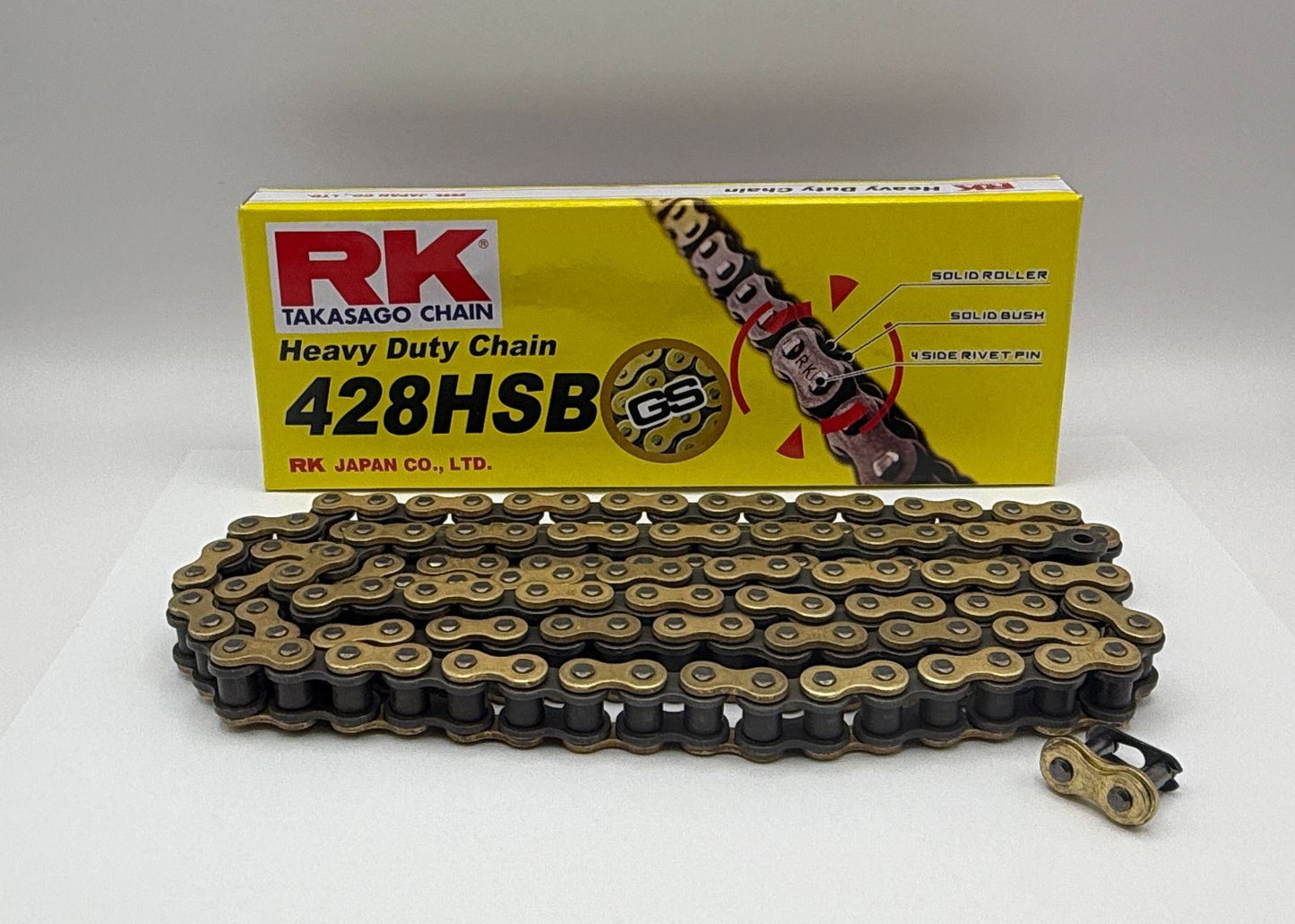 RK Chain Heavy Duty Gold HSB 428-098L (24.2KN)