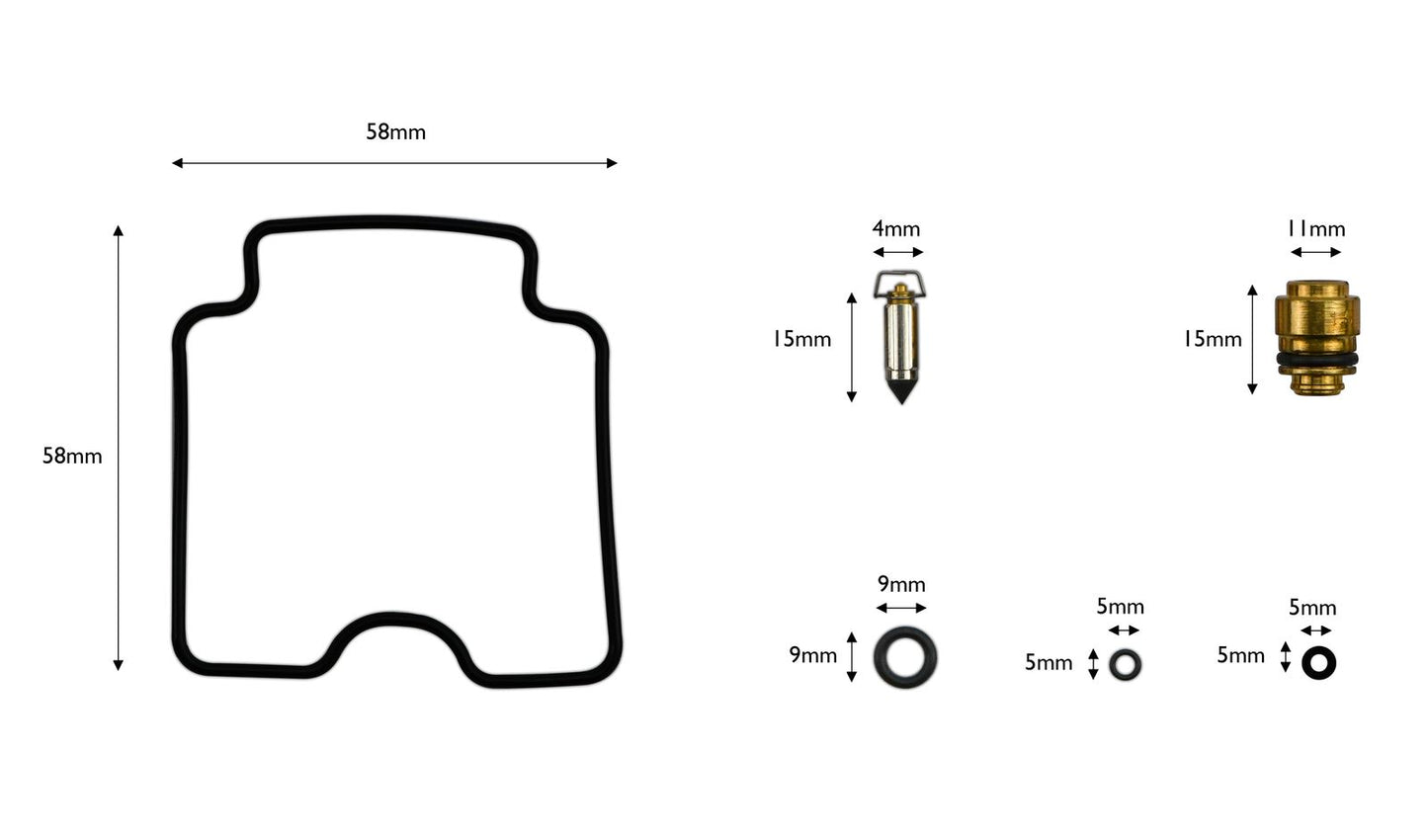 Carb Repair Kit Yamaha FZS1000 Fazer 01-05