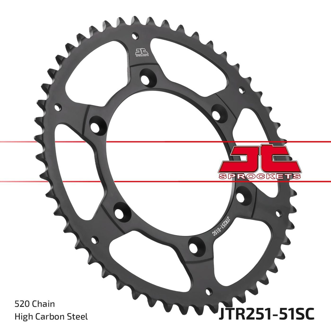 JTR251.51SC REAR SPROCKET 51 TOOTH PITCH