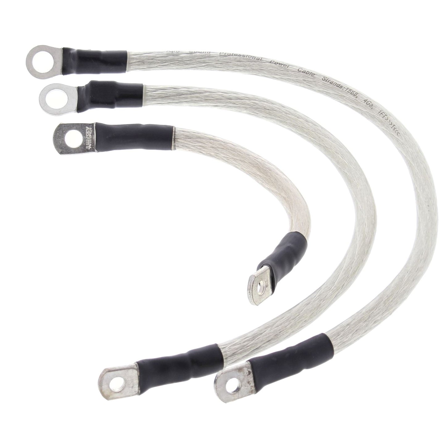 Battery Cable Kit Clear Harley FLST Heritage Softail 86-88, FXST Softail 84-88, FXSTC Softail Custom 86-88