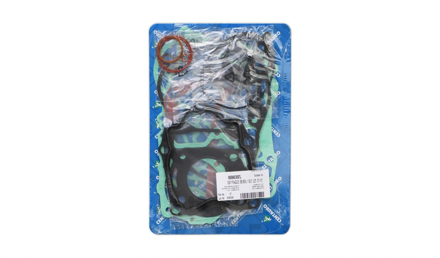 Centauro Full Gasket Set Piaggio 125 Beverly 07-09, Carnaby 07-09, MP3 08-10, X7 09, X8 07