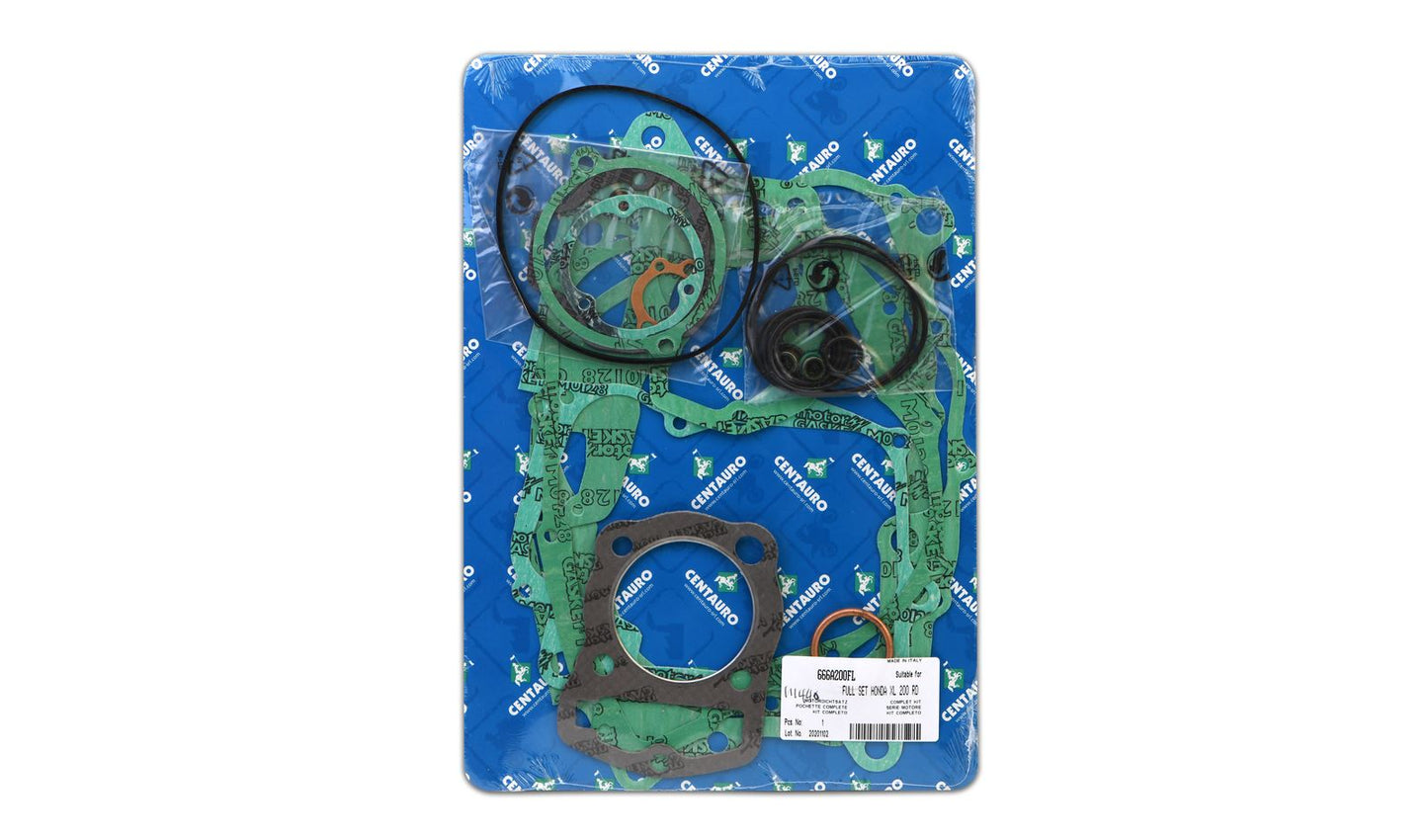 Centauro Full Gasket Set Honda XR200R (USA Import) 1993