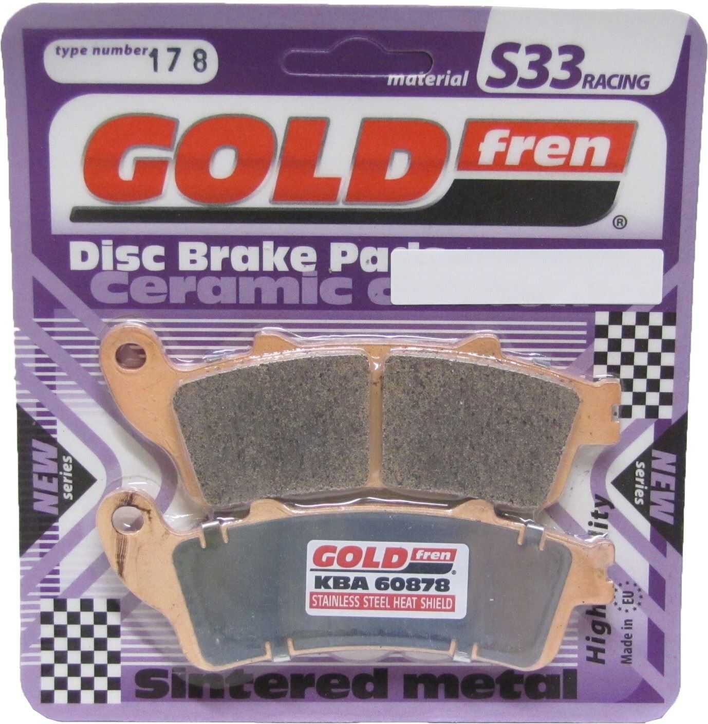 Goldfren Brake Pads S33-178, VD165, FA261, SBS721, SBS722