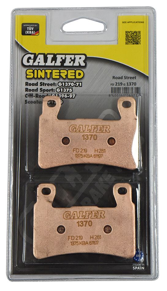 Galfer Brake Pad FD219,AD134,VD166,FA265,FA296,FDB2079,SBS734