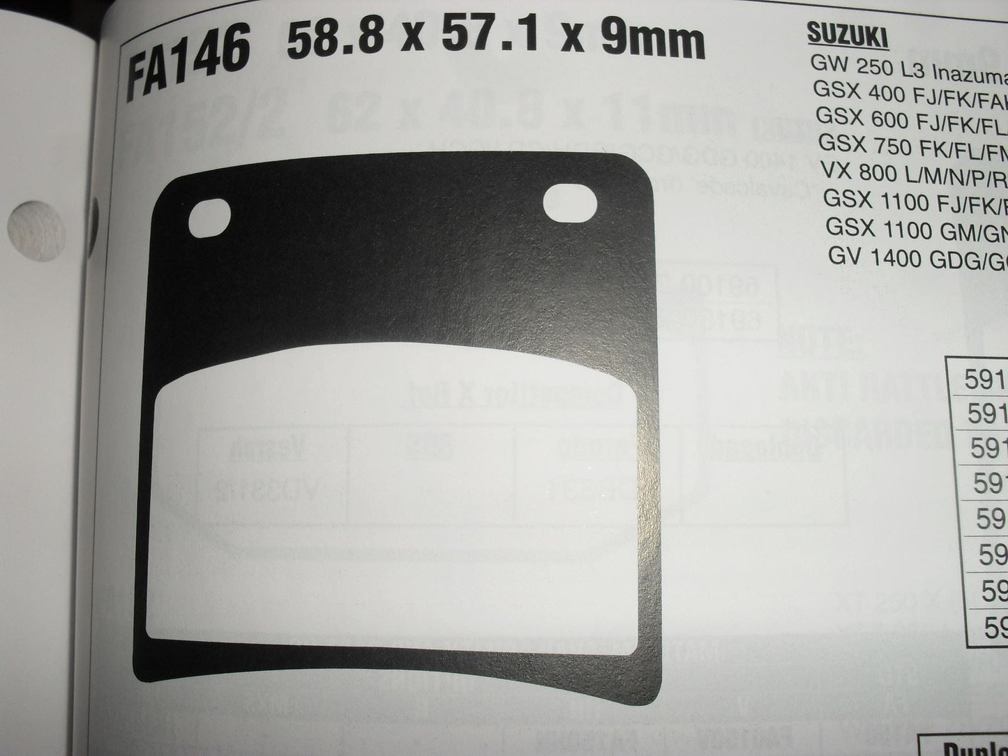EBC FA 146 Motorcycle Brake Pads Limited Stock!!