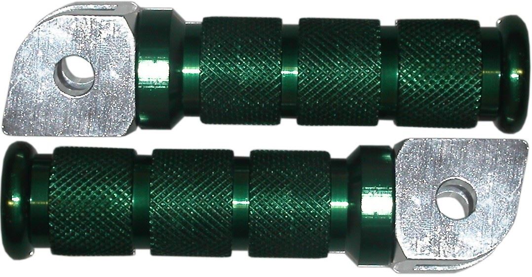 Footrests Anodised Yamaha Green (Pair)