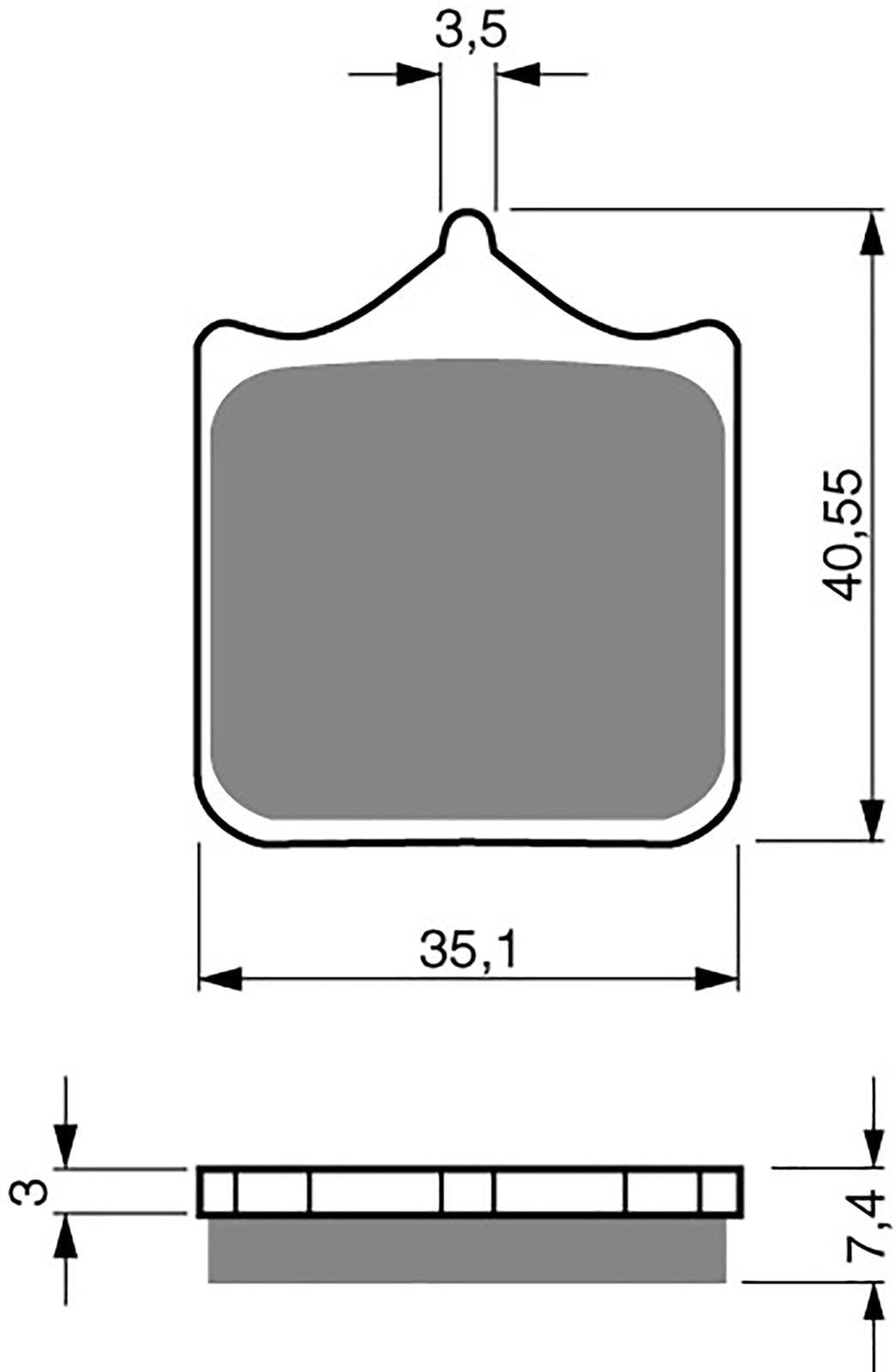 Goldfren Brake Pads S33-177, FA322, VD986, SBS762, FDB2120