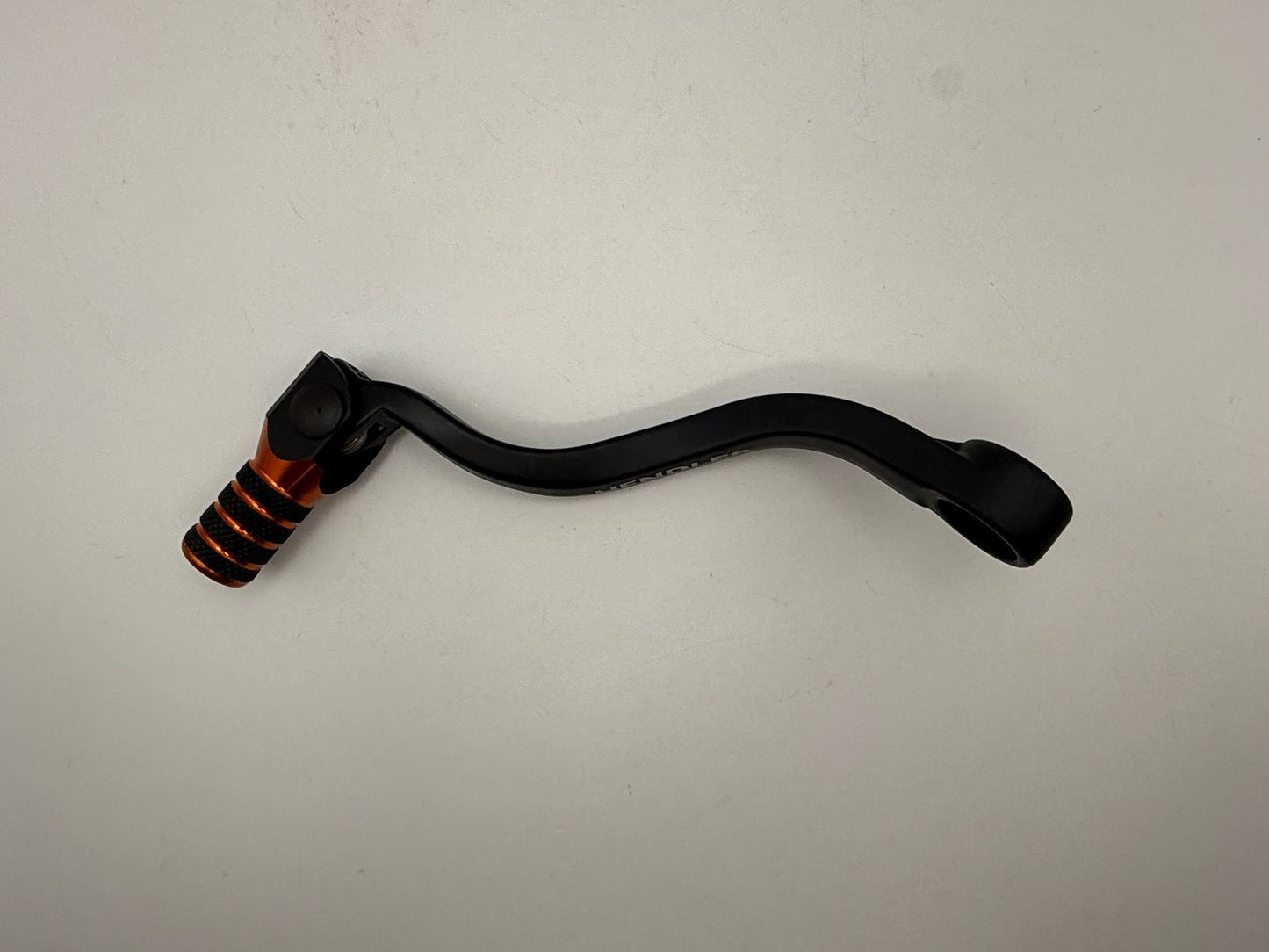Gear Lever Alloy Black with Orange Tip KTM 125-200 EXC Models 01-16, 250 EXC 01-03, 125 SX 98-15, 200 SX 03-04, 250 SX-F 13-15, 350 SX-F 11-15, 450 SX-F 07-12, Husqvarna TC125 14-16, FC250-350 14-15, Husaberg TE125 12-14