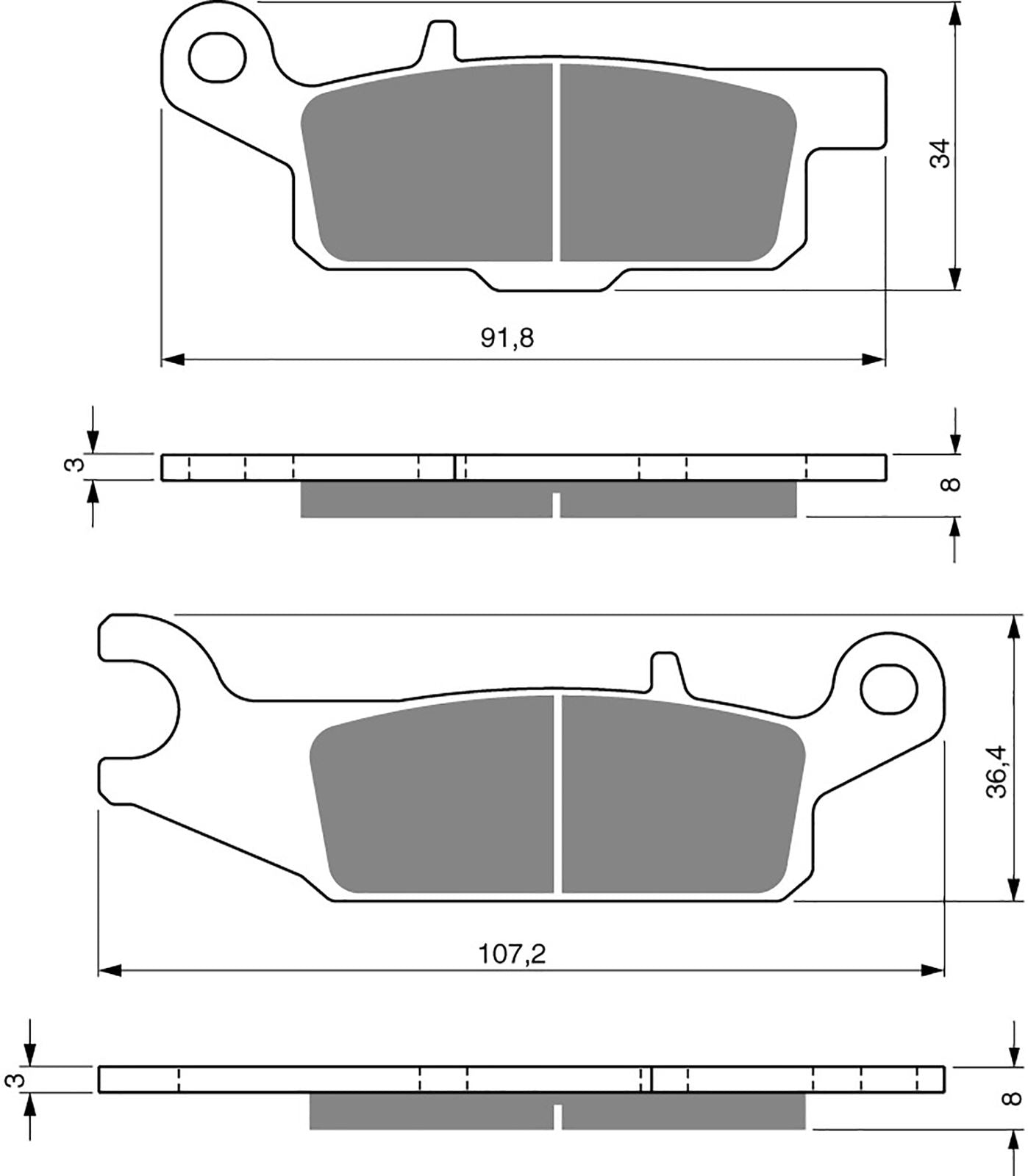 Goldfren Brake Pads Brake Pads K1-253,FA444,VD278/2,SBS849,FDB2230