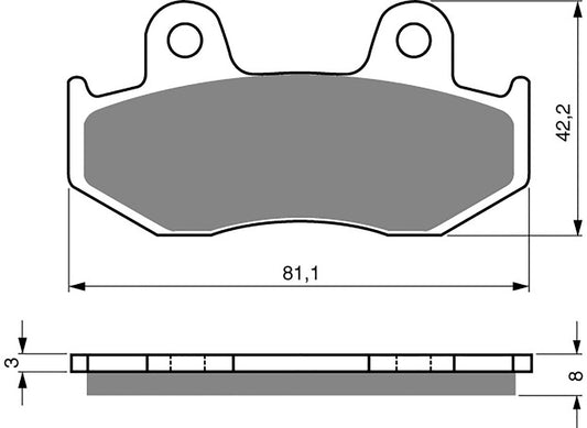 Goldfren Brake Pads AD102, VD134, VD136, FA92, FA323/3, FDB382, SBS558