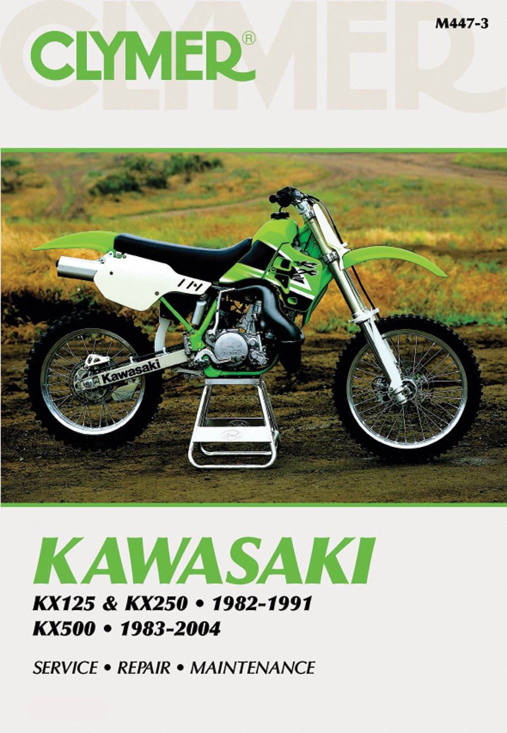Clymer Repair Manual For Kawasaki KX 125 G1 1989 (0125 CC)