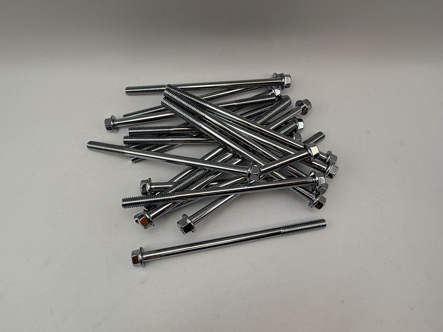 Bolts Flanged Chrome Hexagon M6 x 105mm x 1.00mm Pitch (8mm Head)