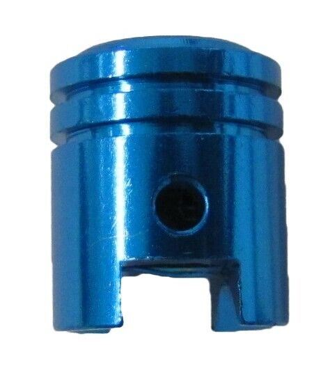 Valve Cap Piston Shape Blue (Pair)