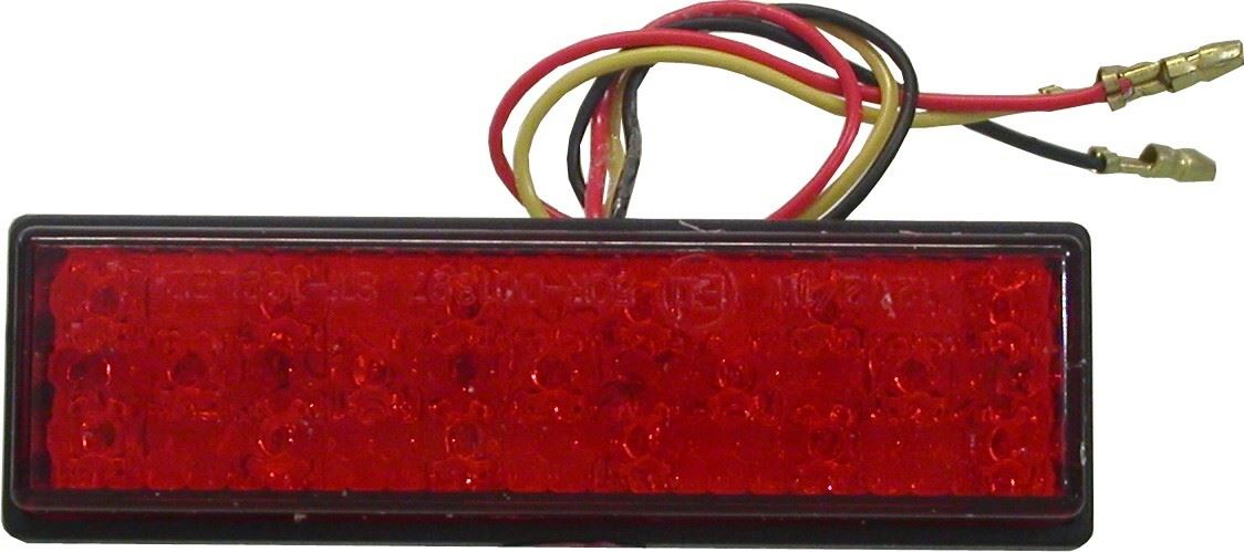 Complete Taillight LED Red Lens Adhesive 30mm x 95mm