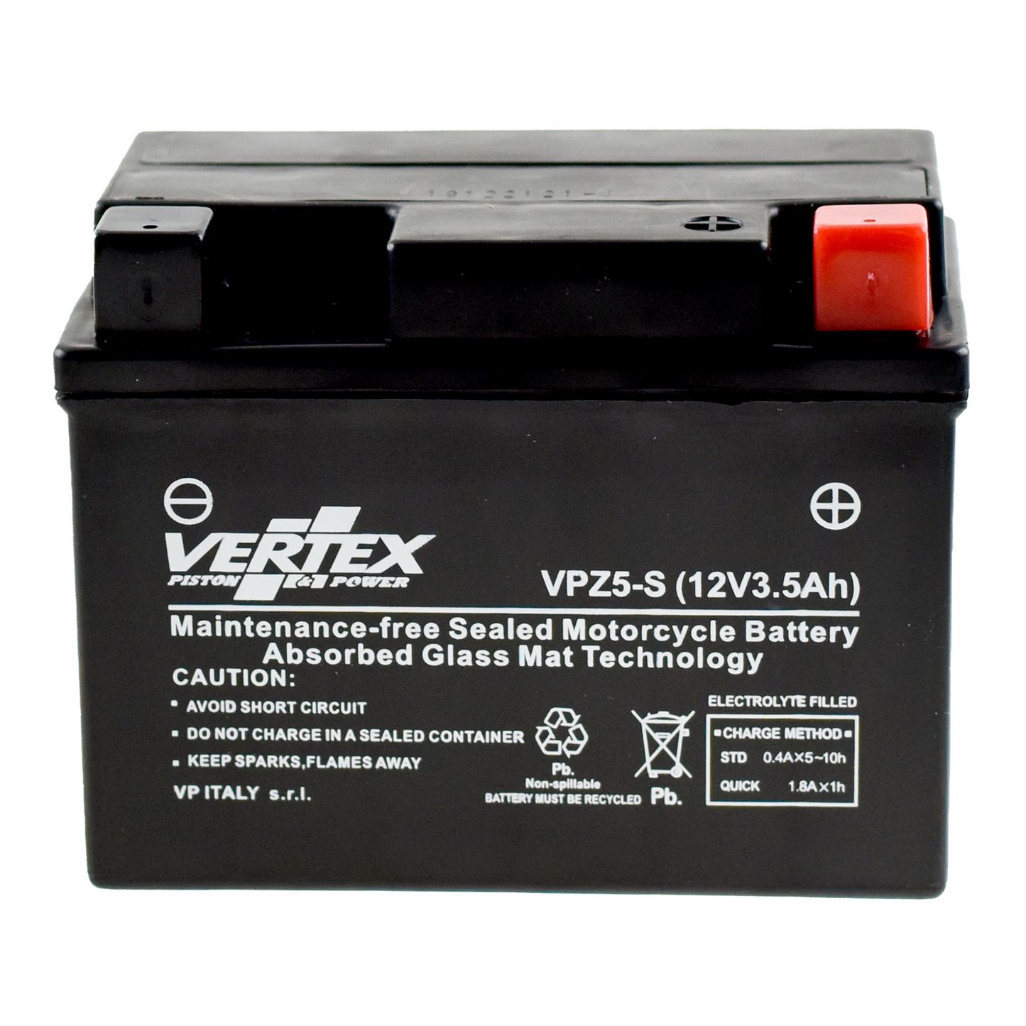 Vertex VPZ5-S Battery CTZ5-S (L:113 mm x W:70 mm x H:85 mm)