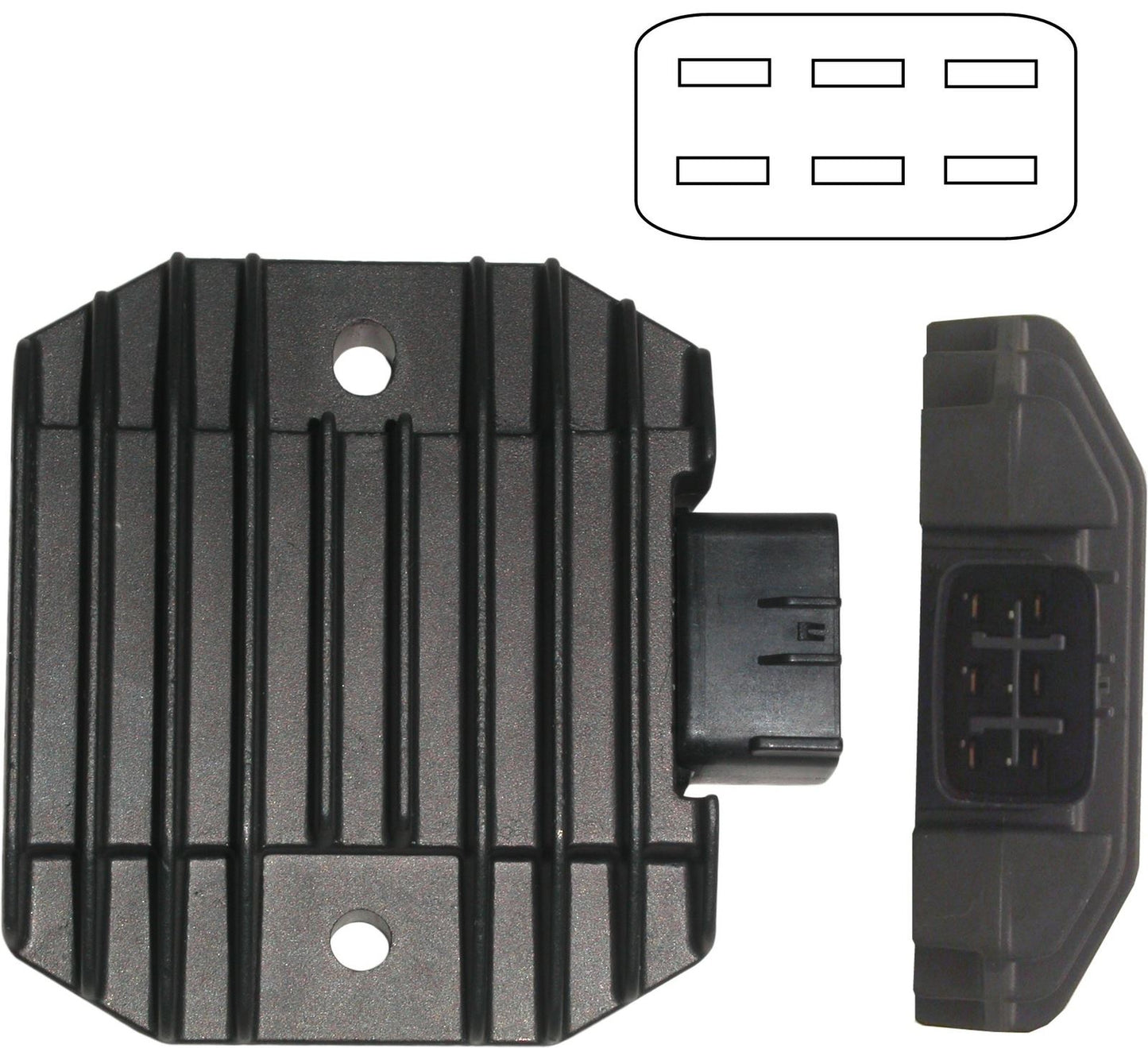 TourMax Regulator/Rectifier Yamaha XV650, 1600, X-Max 125/250 6 Pins SH650D-11 OE Ref: 5BN-81960-00