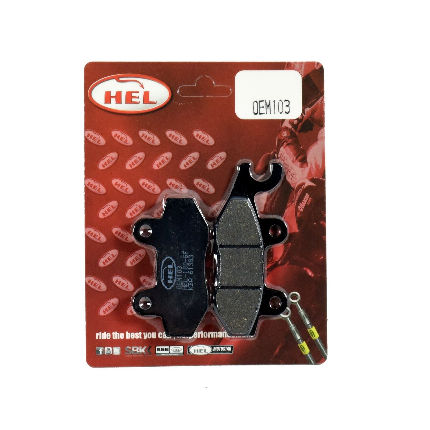 Hel Brake Pad OEM103,AD002,FA135,FA202,FA214,FA228 for Sports,Touring