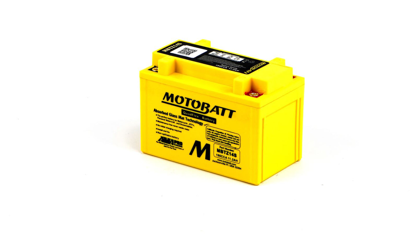 Motobatt Battery MBTZ14S 12v 12.2Ah (20Hr) CCA:170A YTZ14S L:151mm x H:110mm x W:87mm