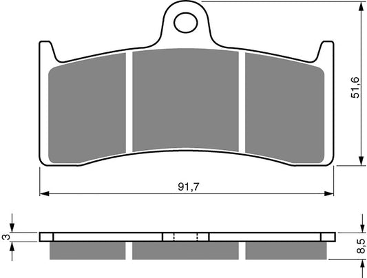 Goldfren Brake Pads S33-126, VD437, FA249, FDB2049, SBS704