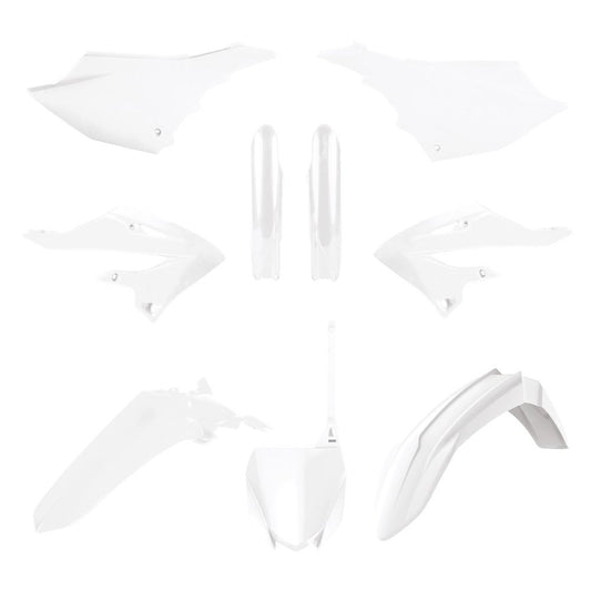 POLISPORT PLASTIC KIT + FORK GUARDS YAMAHA YZ125 22-25, YZ250 22-25, WHITE