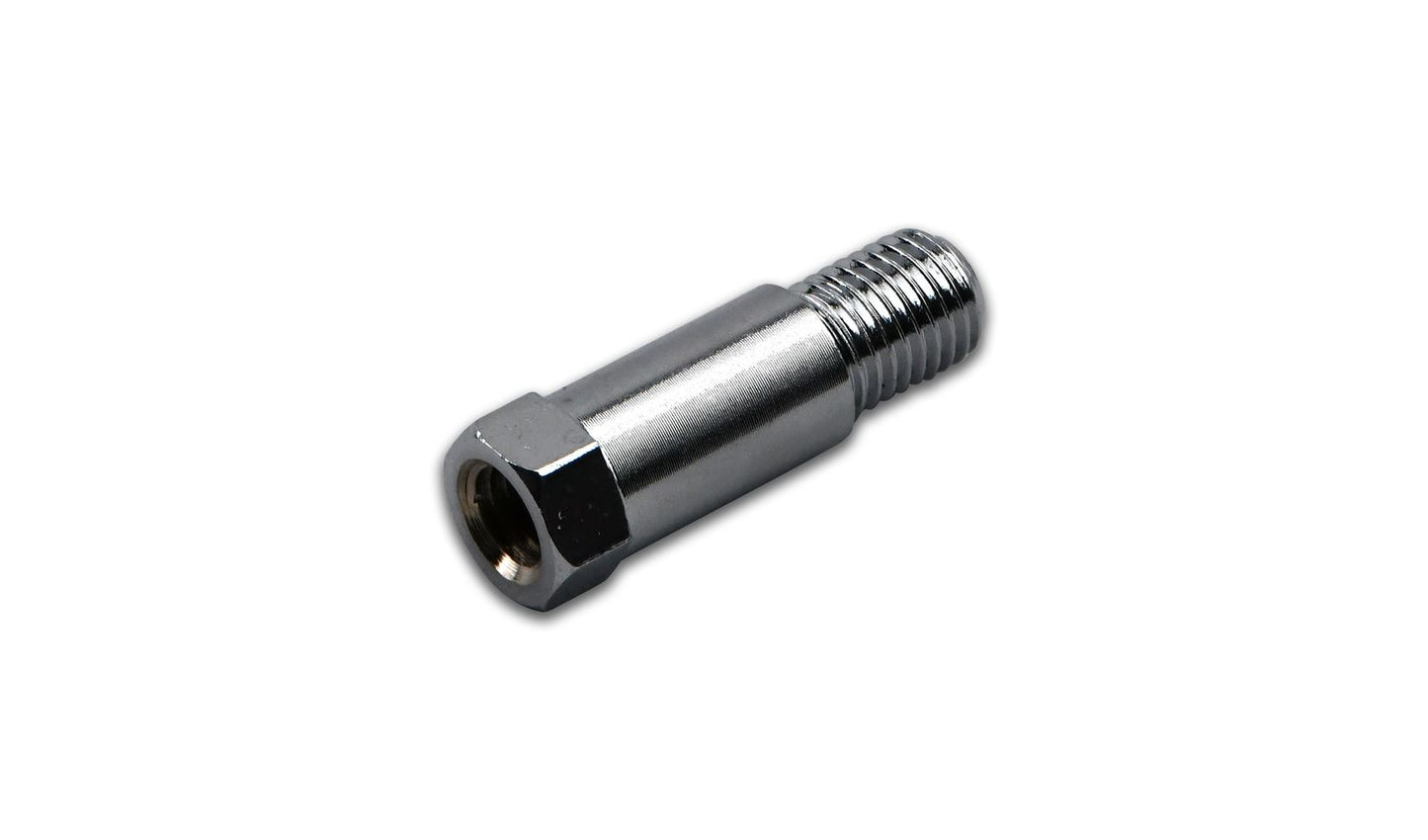 Mirror Adaptor Chrome 8mm Internal Thread to 10mm External Thread