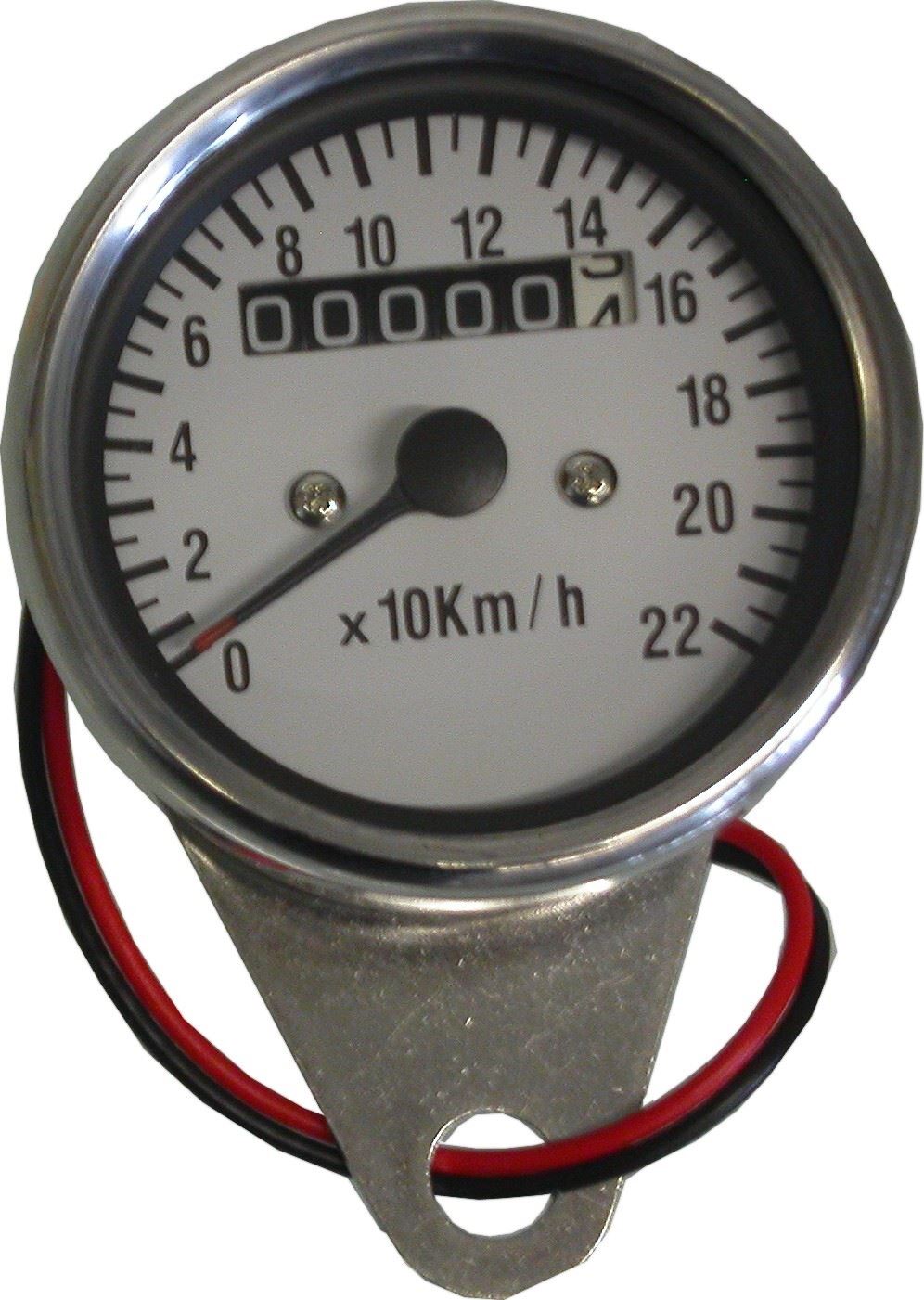 Speedo 60mm 2:1 KMH Black face with Chrome Body