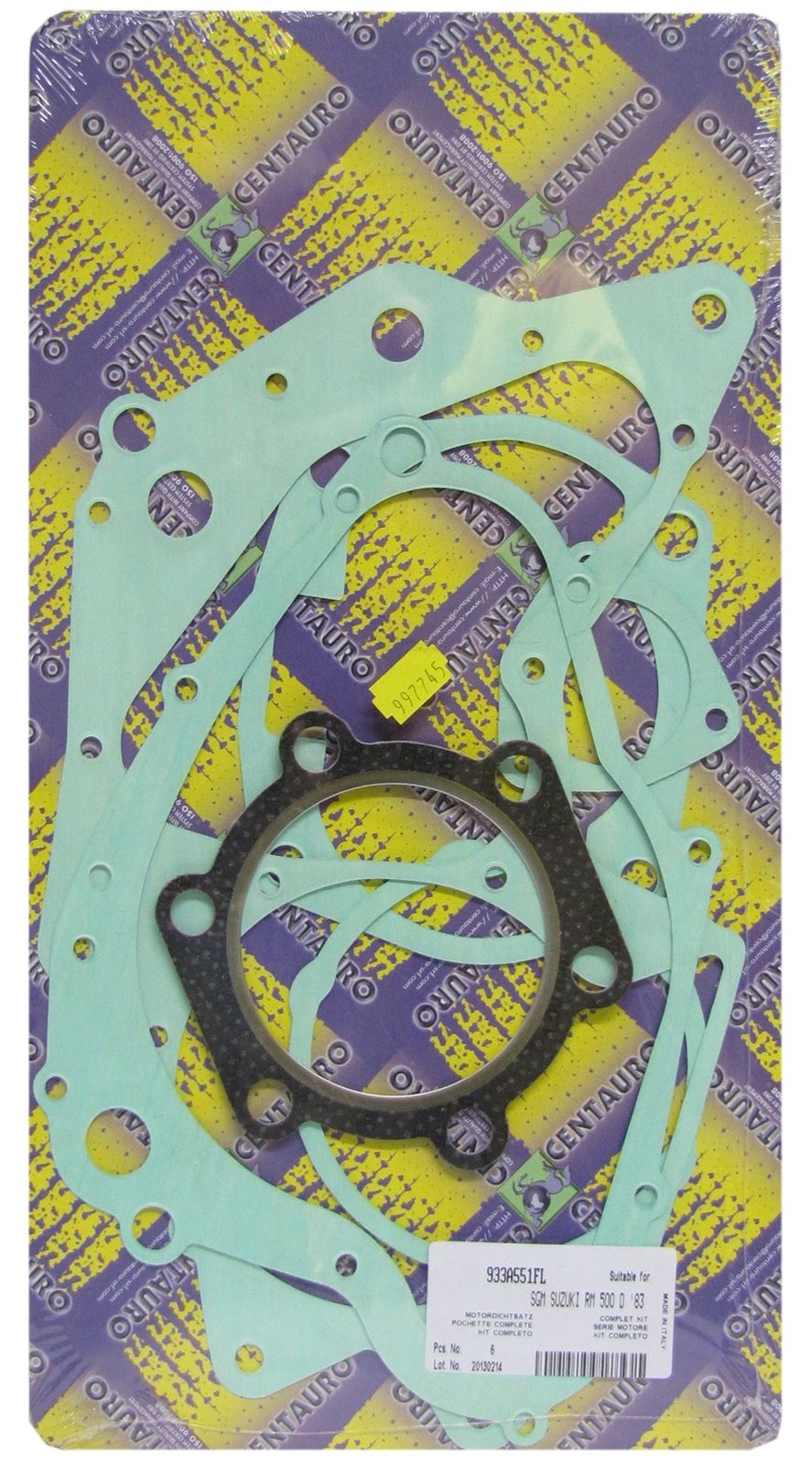 Centauro Full Gasket Set Suzuki RM500D,E, LT500R 1983-1986 (A/C)