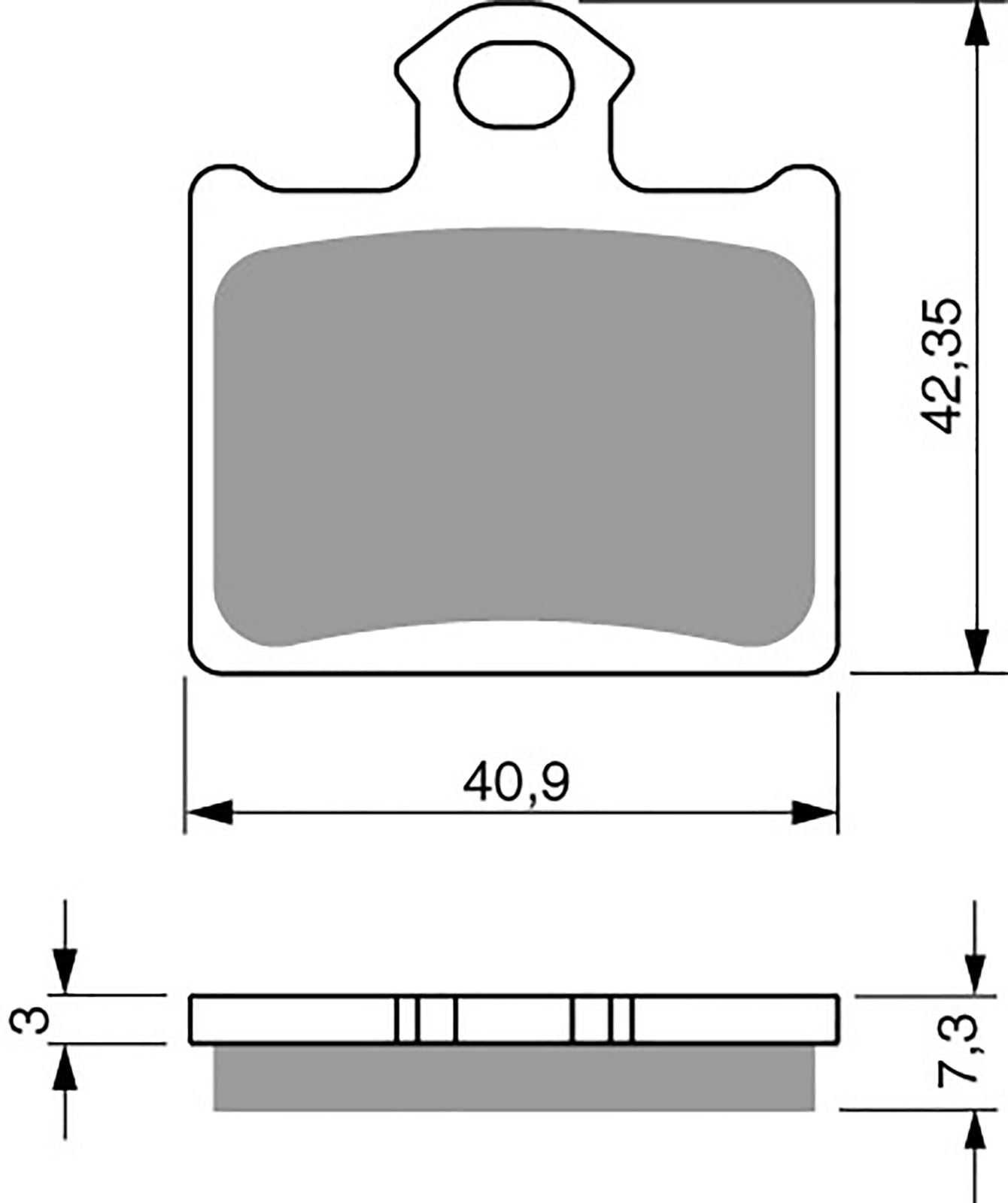 Goldfren Brake Pads S33-297, FA602, SBS872, DP508