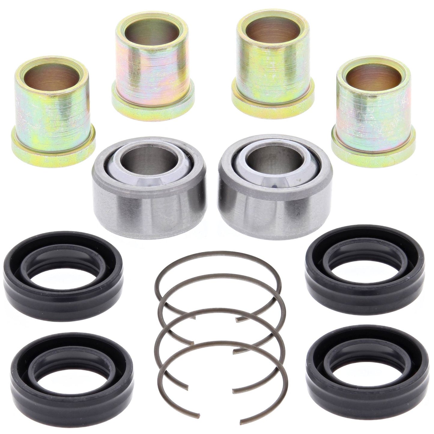 Front Lower A-Arm Bearing Kit, 2 Kits Req. Per Veh. Honda FL400 89-90, TRX250X 87-92, TRX300 EX 93-08, TRX300 X 2009, TRX400EX 99-08, TRX400X 09-14, TRX450ER 06-14, TRX450R 04-09, TRX700XX 08-09, Front Upper A-Arm Bearing Kit, 2 Kits Req. Per Veh