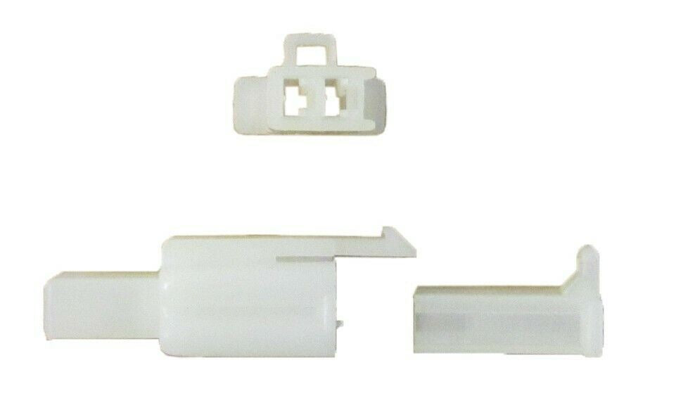 Plastic Connector 2 Pole Spade Male & Female Block (5 Pairs) (5 Pairs)