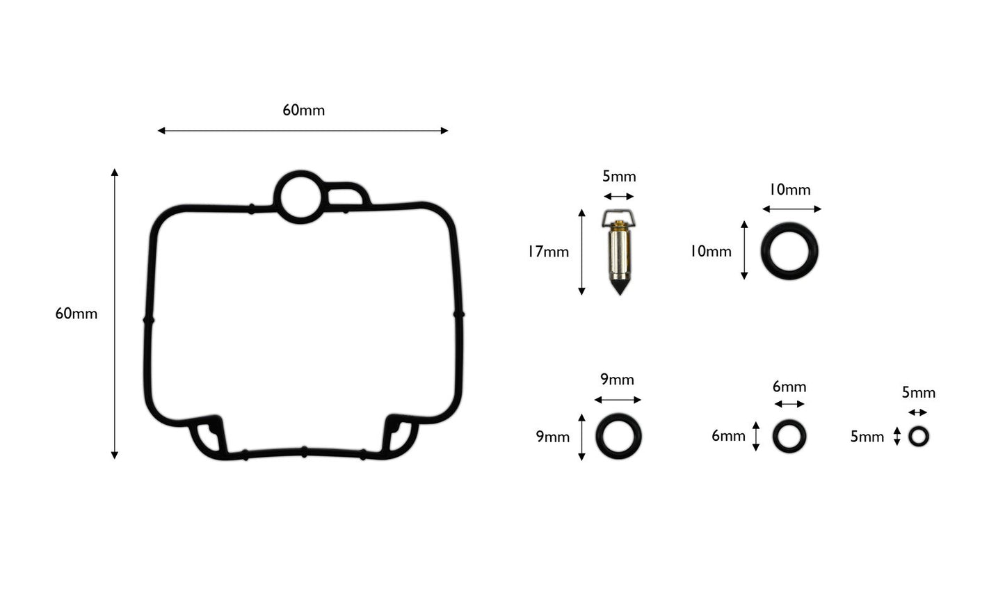 Carb Repair Kit Suzuki GSXR750J,K,L Slingshot 88-90, GSX750 FK,FL,FM 88-91