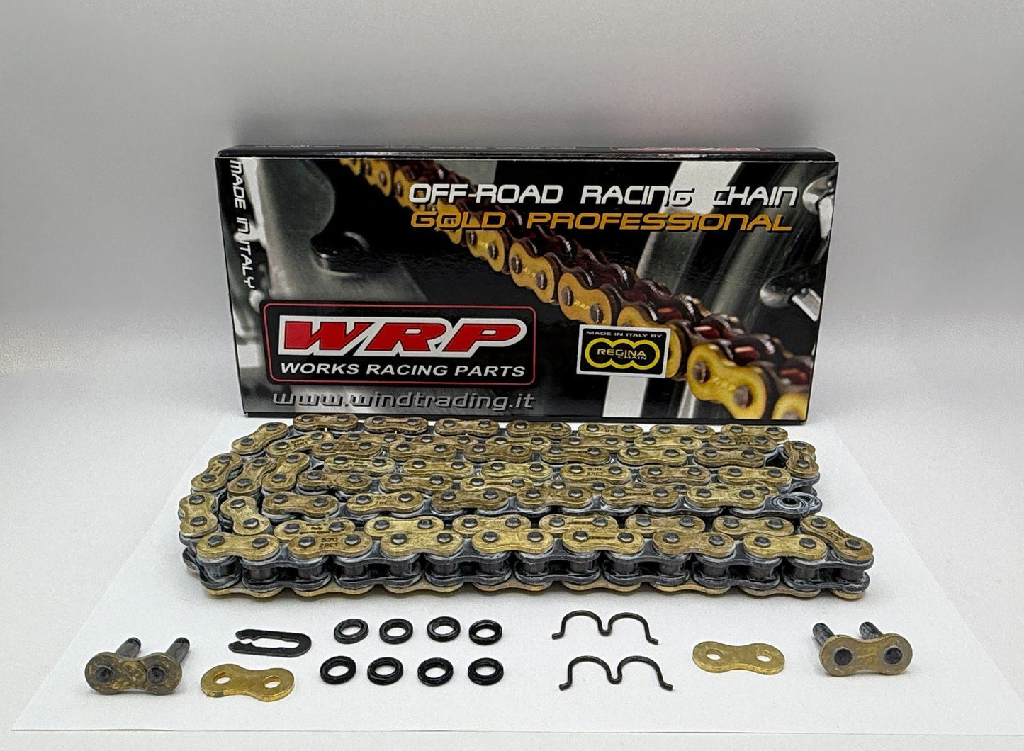 WRP Heavy Duty MX Z-Ring Chain 520-120 Links (Narrow X-Ring to fit Between Block)