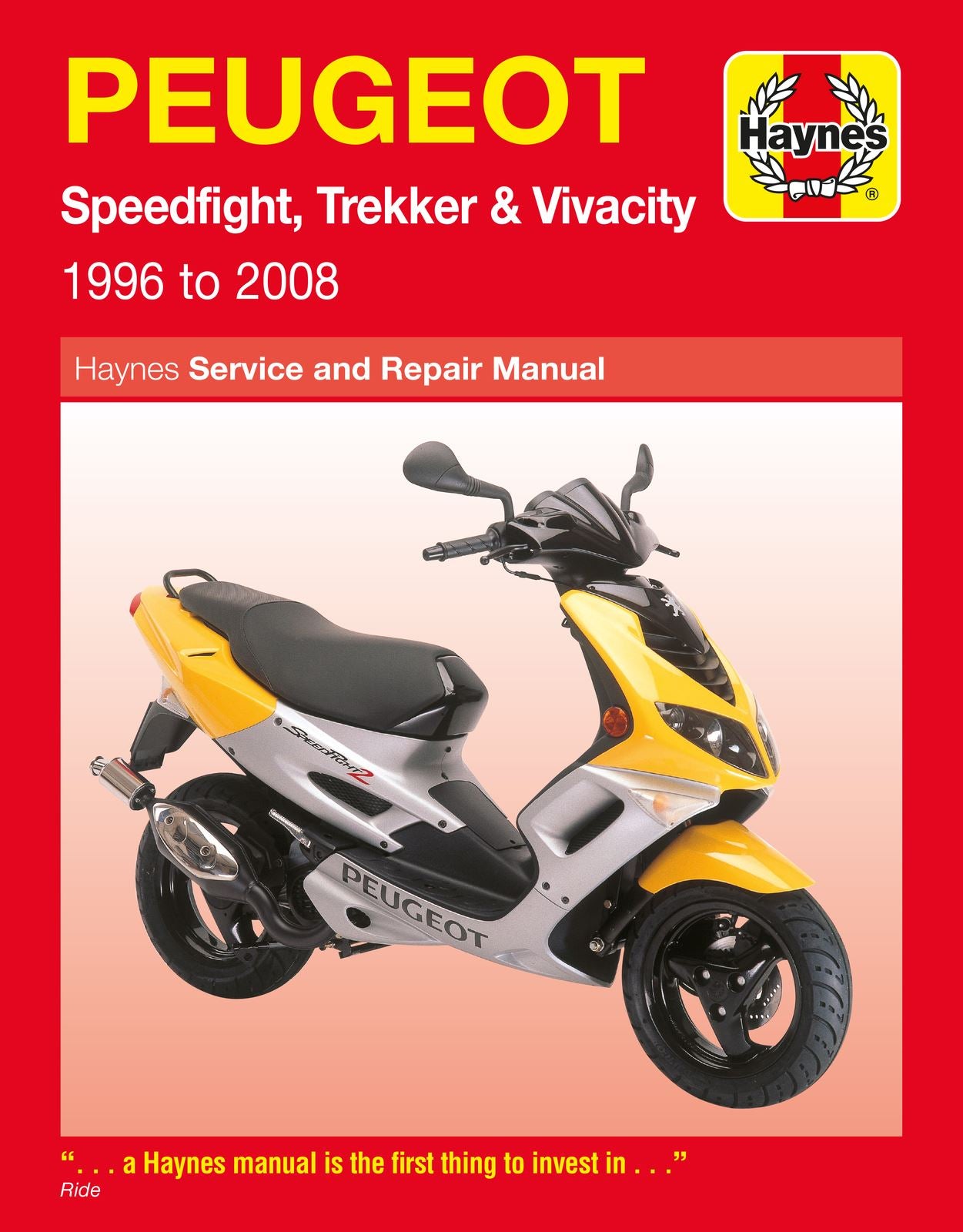 Haynes Manual Peugeot Speedfight, Trekker & Vivacity 96-08