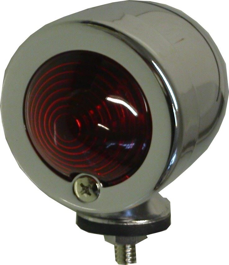 Bullet Light Chrome with STop & Tail Bulb Red Lens