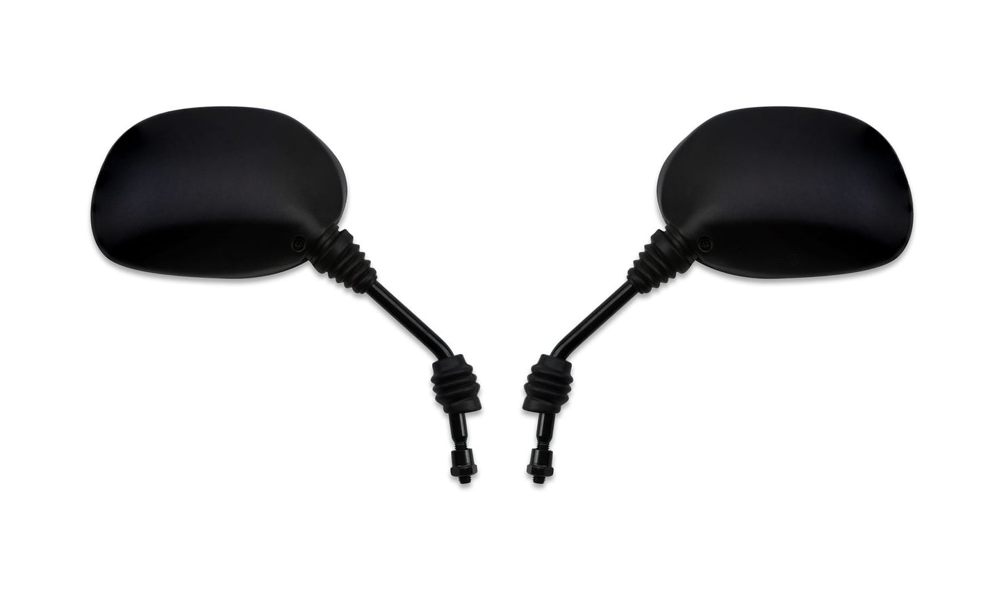 Mirror Left & Right 8mm Black Rounded to fit European Models & Early Honda CBR125