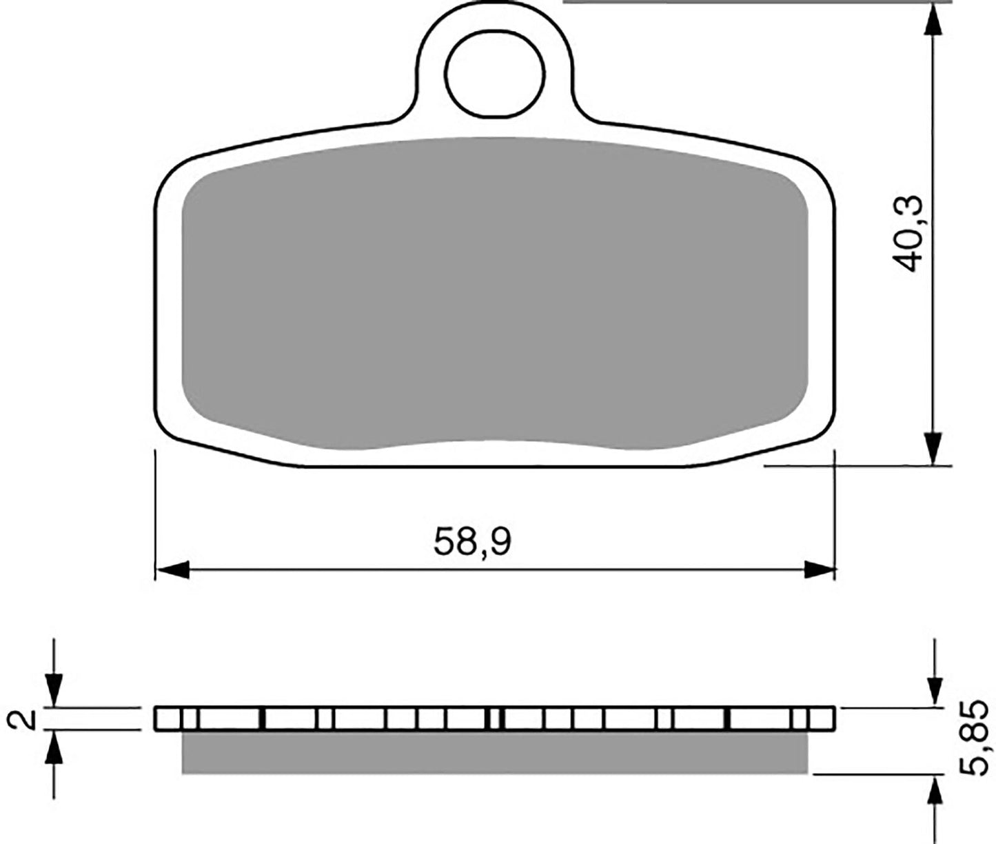 Goldfren AD308 as FA612 but 5.30mm thickness for Gas Gas