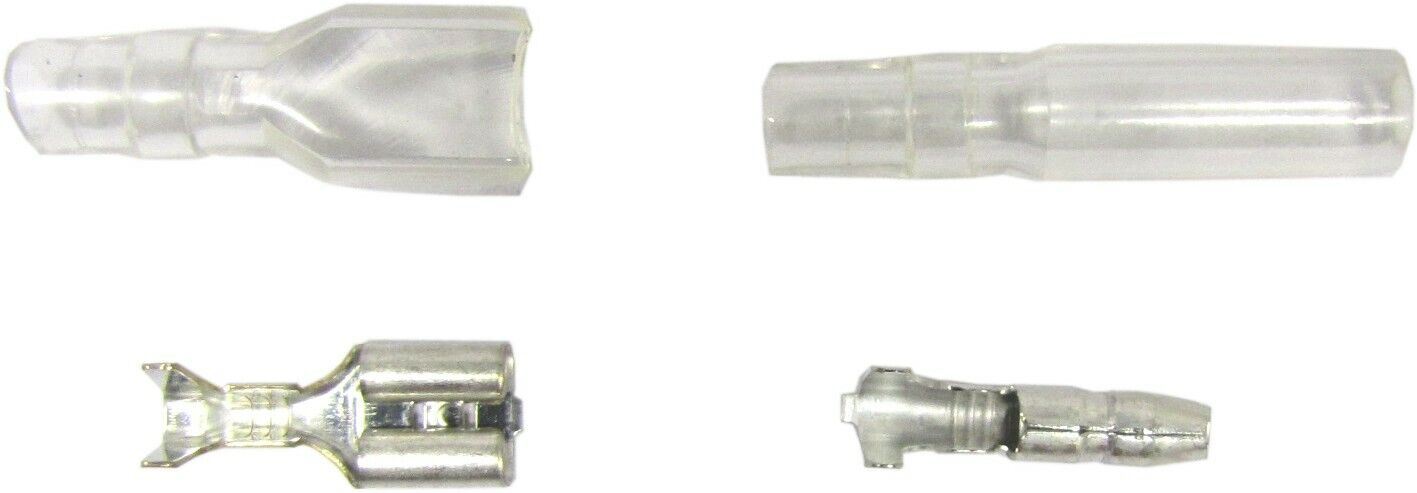 Connectors Solder Male & Female Bullets with Covers