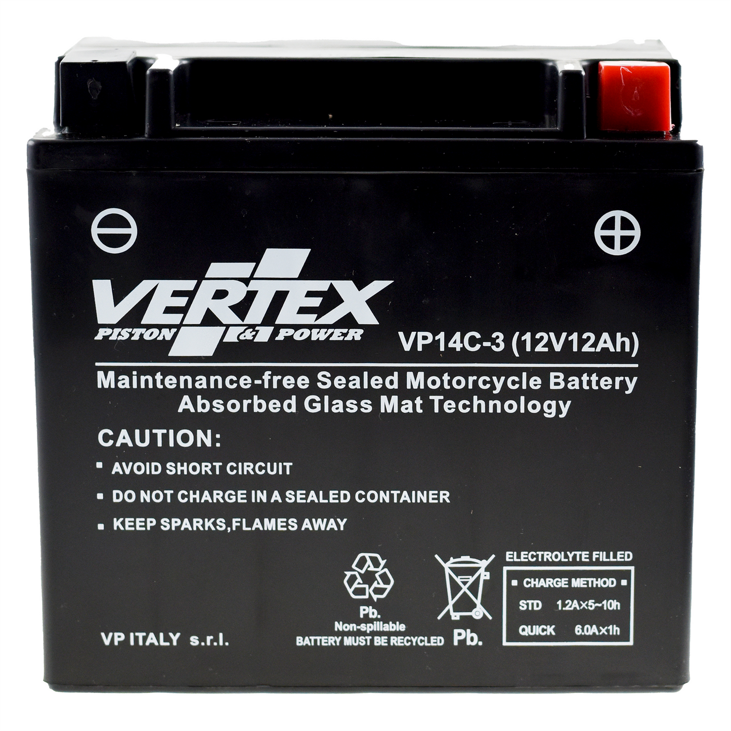 Vertex VP14C-3 Replaces ctx14-lbs (L149 x W87 x H143)