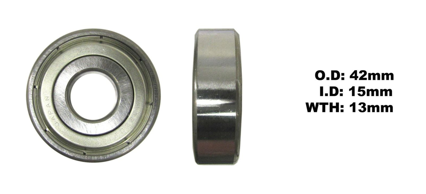 Bearing Koyo 6302ZZ(I.D 15mm x O.D 42mm x W 13mm)