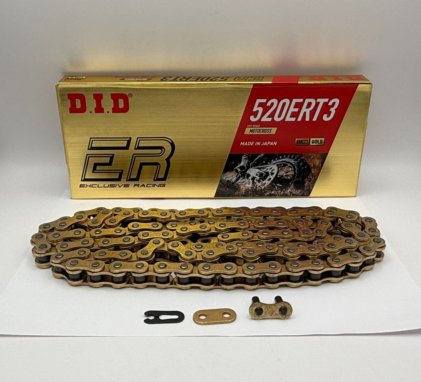 DID Chain Heavy Duty Motocross MX Gold (G&G) ERT3 520-116L (36.9KN) (RJ Split Link)