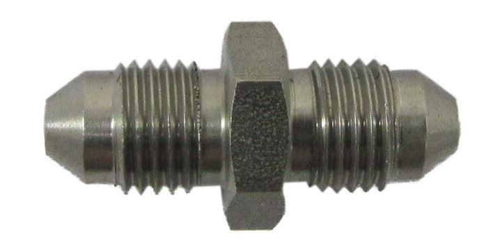 Adaptor S/Steel 3/8"UNF Convex with 3/8"UNF Convex Fits Hose