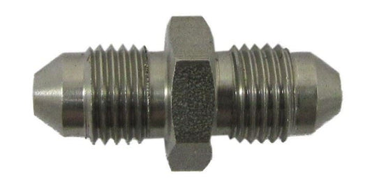 Adaptor S/Steel 3/8"UNF Convex with 3/8"UNF Convex Fits Hose
