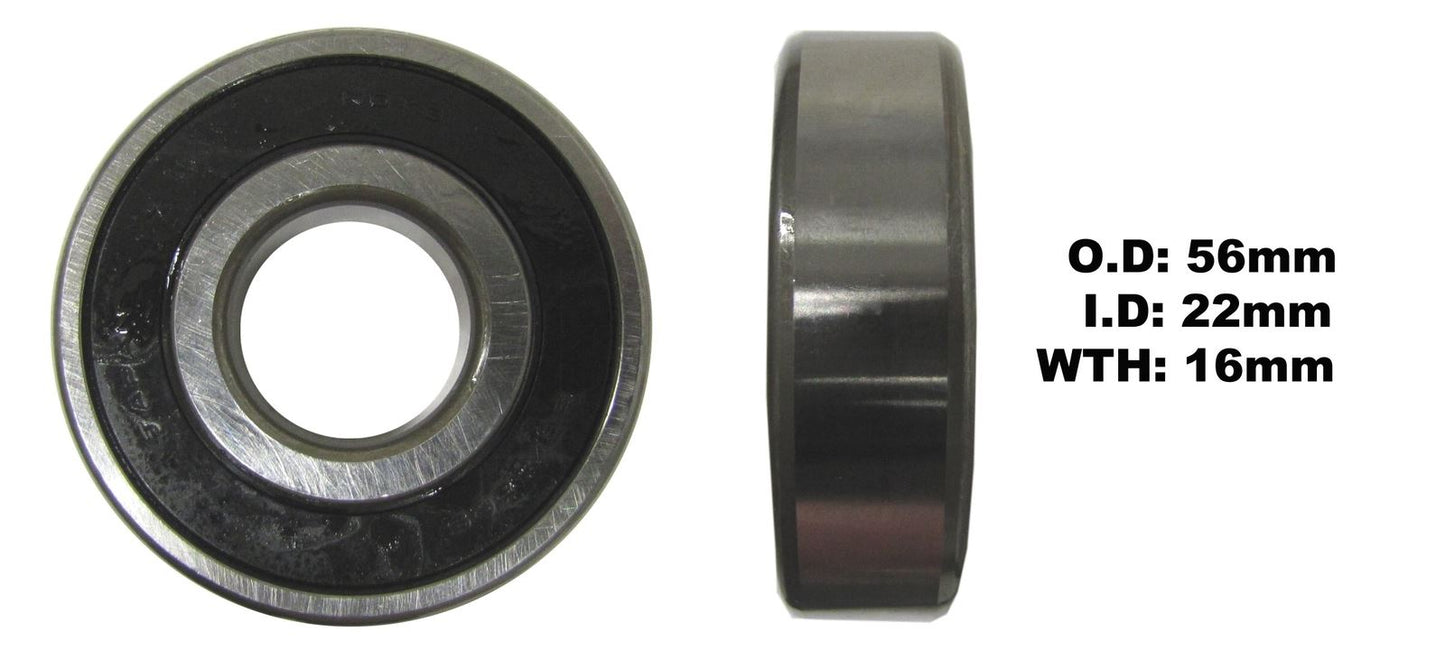 Koyo Bearing 63/22-2RS-C3 (ID:22mm x OD:56mm x W:16mm)