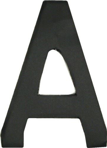 Digit 'A' 2.5" Matt Black (Per 10)
