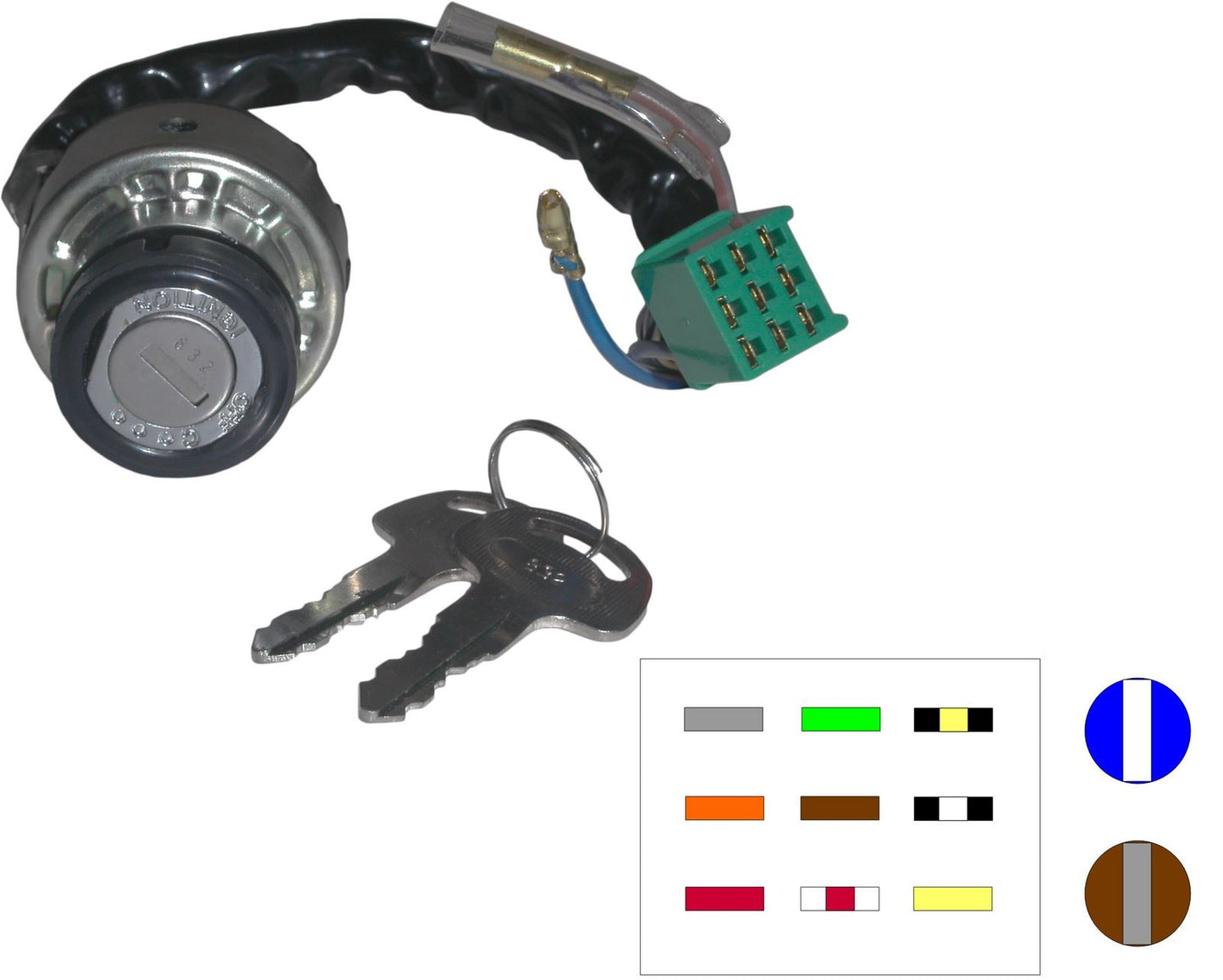 Ignition Switch For Suzuki TS 50 K 1978-1979